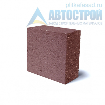 Блок облицовочный фасадный угловой полнотелый 90х188х195 мм красный А-Строй в Солнечногорске по низкой цене