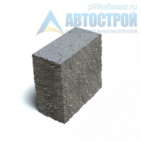 Блок облицовочный фасадный угловой полнотелый 90х188х195 мм серый А-Строй в Солнечногорске по низкой цене
