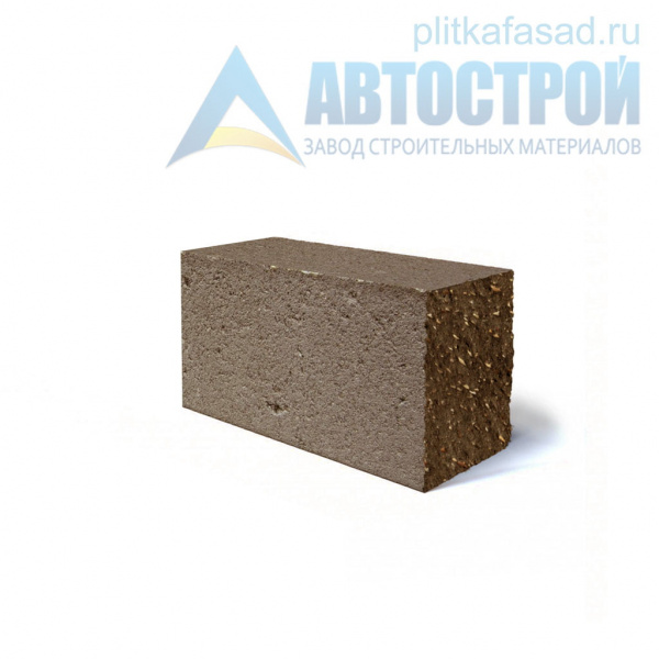 Блок облицовочный фасадный угловой полнотелый 90х90х195 мм коричневый  А-Строй в Солнечногорске по низкой цене