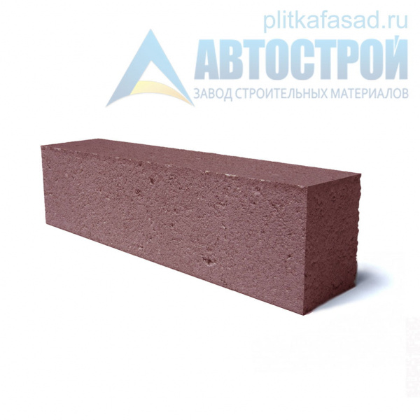Блок облицовочный фасадный рядовой полнотелый 90х90х390 мм красный А-Строй в Солнечногорске по низкой цене