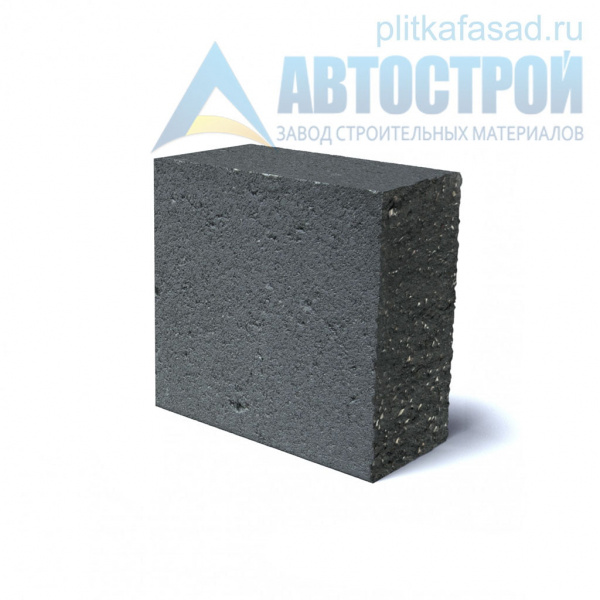Блок облицовочный фасадный угловой полнотелый 90х188х195 мм черный А-Строй в Солнечногорске по низкой цене