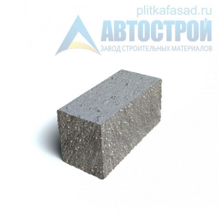 Блок облицовочный фасадный угловой полнотелый 90х90х195 мм серый А-Строй в Солнечногорске по низкой цене