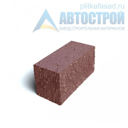 Блок облицовочный фасадный угловой полнотелый 90х90х195 мм красный А-Строй в Солнечногорске по низкой цене