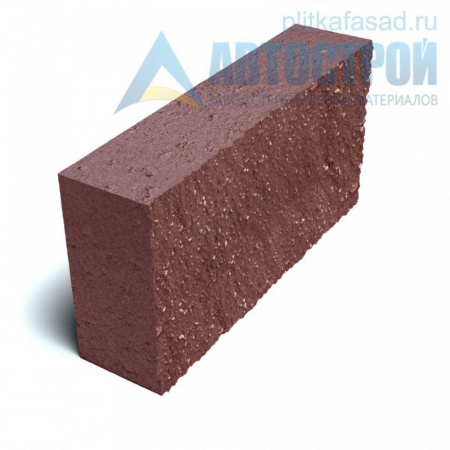 Блок облицовочный фасадный угловой полнотелый 90х188х390 мм красный А-Строй в Солнечногорске по низкой цене