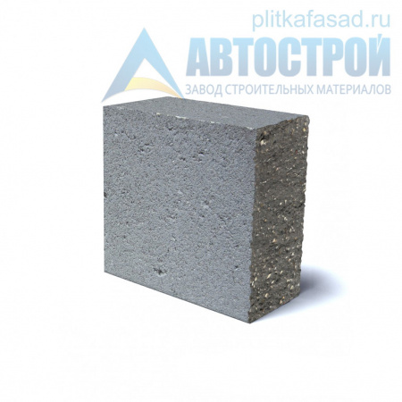Блок облицовочный фасадный угловой полнотелый 90х188х195 мм серый А-Строй в Солнечногорске по низкой цене