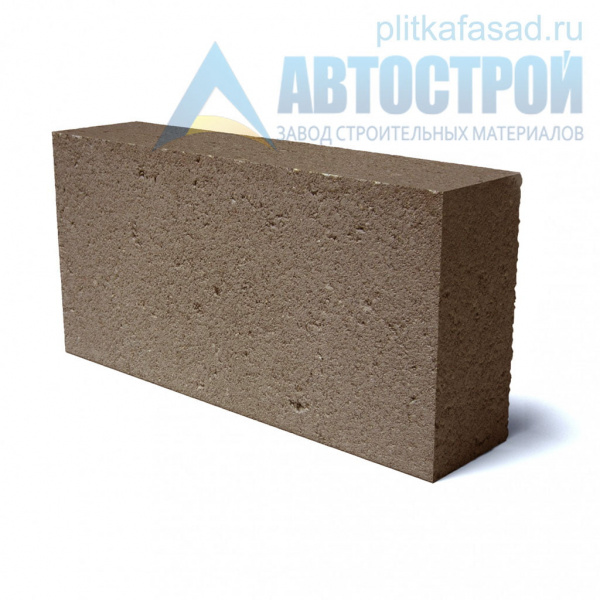 Блок облицовочный фасадный угловой полнотелый 90х188х390 мм коричневый А-Строй в Солнечногорске по низкой цене