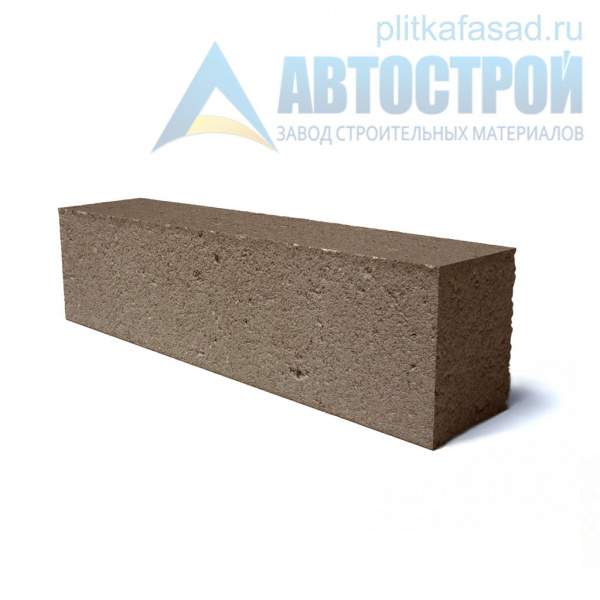 Блок облицовочный фасадный рядовой полнотелый 90х90х390 мм коричневый А-Строй в Солнечногорске по низкой цене