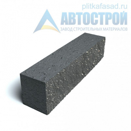 Блок облицовочный фасадный рядовой полнотелый 90х90х390 мм черный А-Строй в Солнечногорске по низкой цене