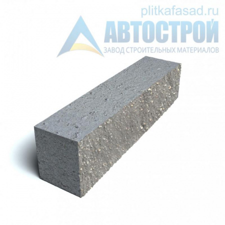 Блок облицовочный фасадный рядовой полнотелый 90х90х390 мм серый А-Строй в Солнечногорске по низкой цене
